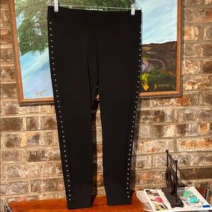 Carmen Marc Valvo Black Leggings